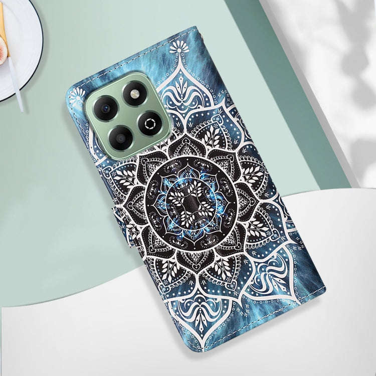 For Honor X6b Colored Drawing Pattern Plain Weave Leather Phone Case(Undersea Mandala)