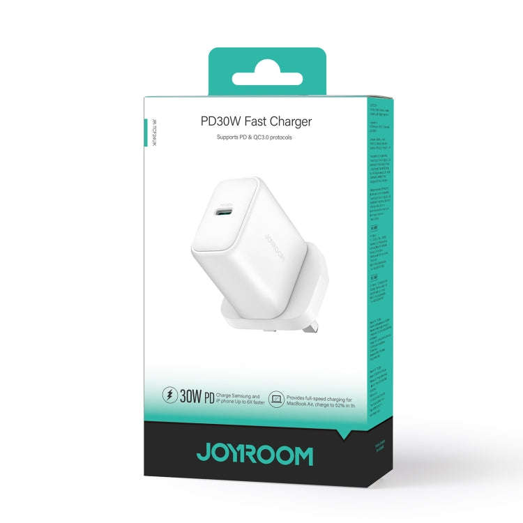 JOYROOM JR-TCF24 30W USB-C / Type-C Fast Charger, Specification:UK Plug(White)