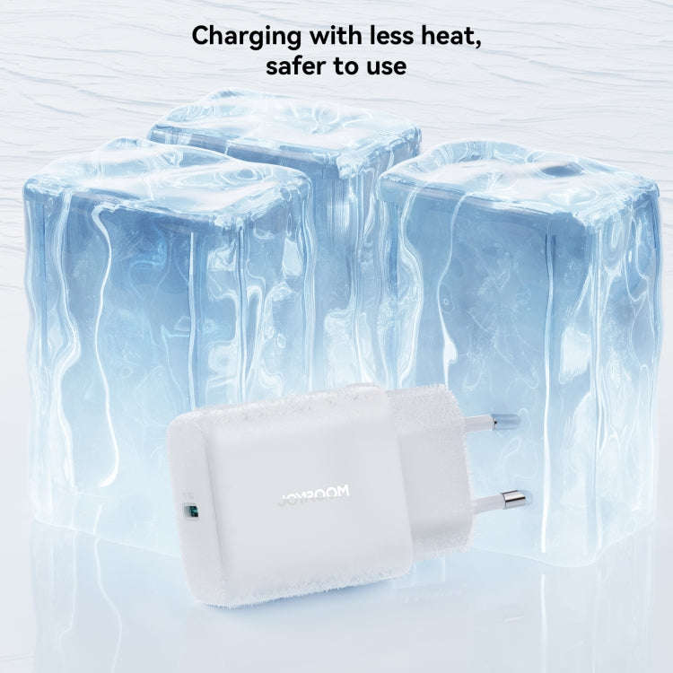 JOYROOM JR-TCF24 30W USB-C / Type-C Fast Charger with Cable Set, Specification:EU Plug(White)
