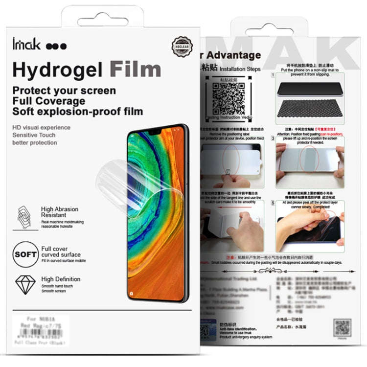 For Motorola Razr 50 / Razr 2024 imak 4th Generation Screen Hydrogel Film Protector, Main Screen ...