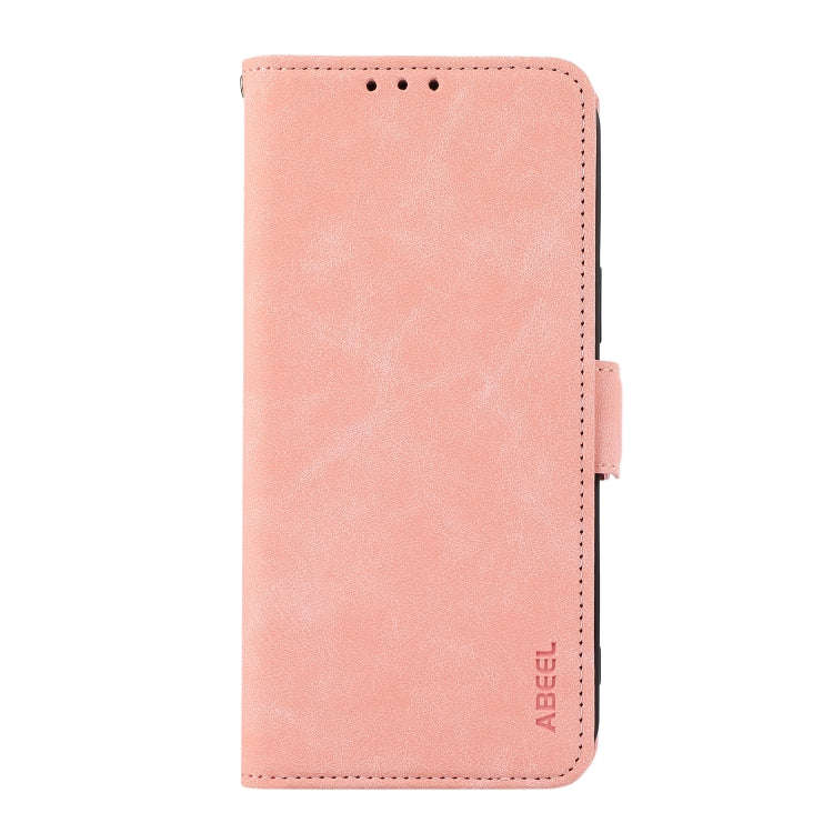 For OnePlus Nord 4 ABEEL Frosted Magnetic RFID Leather Phone Case(Pink)