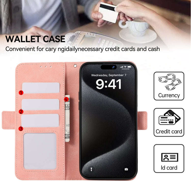For OnePlus Nord 4 ABEEL Frosted Magnetic RFID Leather Phone Case(Pink)