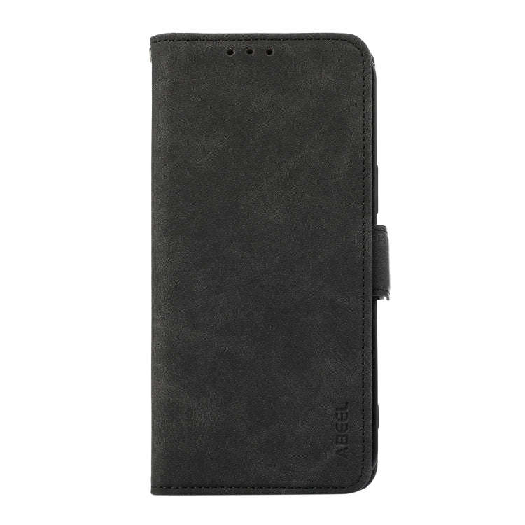 For OnePlus Nord 4 ABEEL Frosted Magnetic RFID Leather Phone Case(Black)