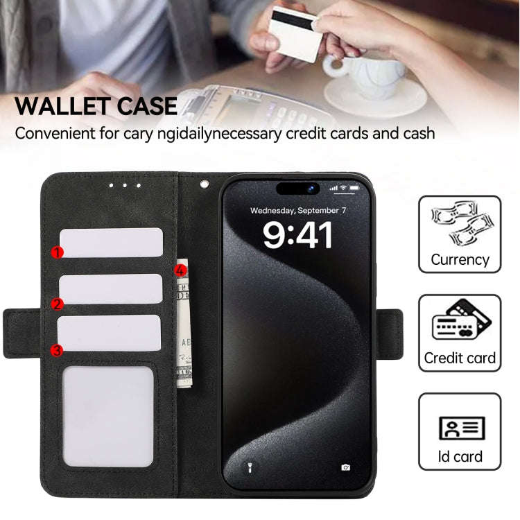 For OnePlus Nord 4 ABEEL Frosted Magnetic RFID Leather Phone Case(Black)