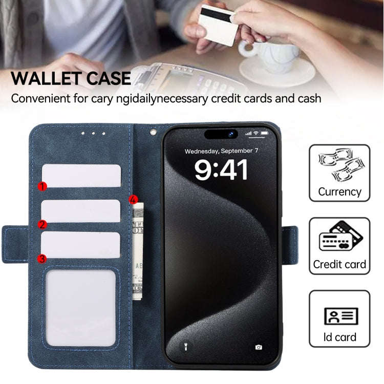 For OnePlus Nord 4 ABEEL Frosted Magnetic RFID Leather Phone Case(Blue)