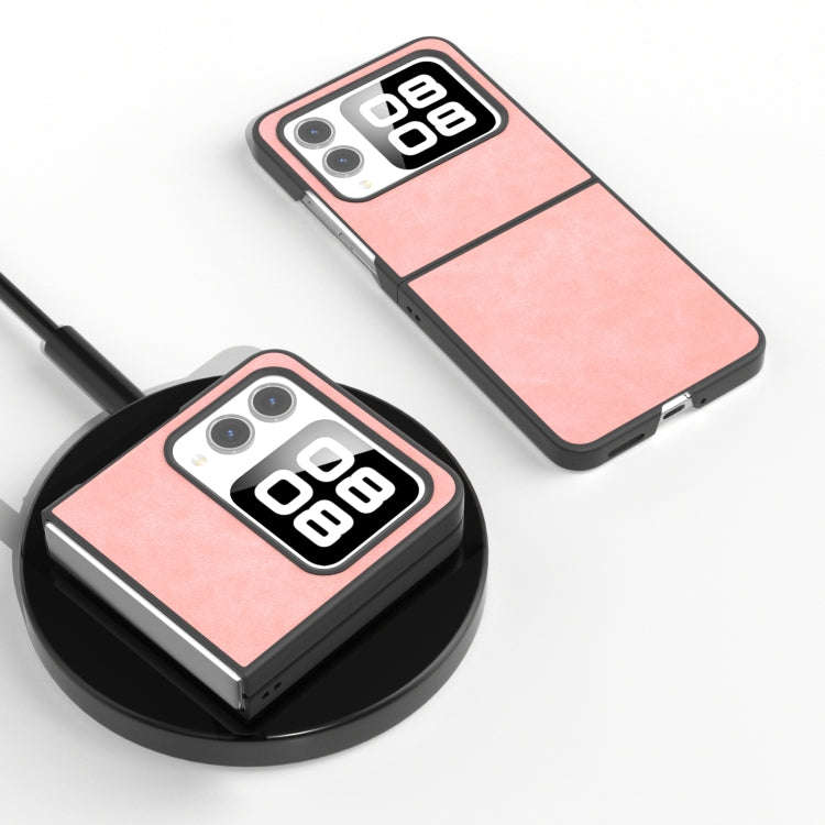 For Huawei nova Flip PU Leather Black Edge Phone Case(Pink)