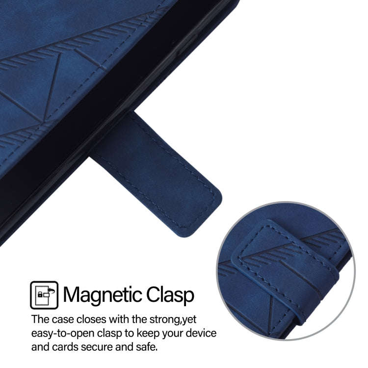 For Nothing CMF Phone 1 Crossbody 3D Embossed Flip Leather Phone Case(Blue)
