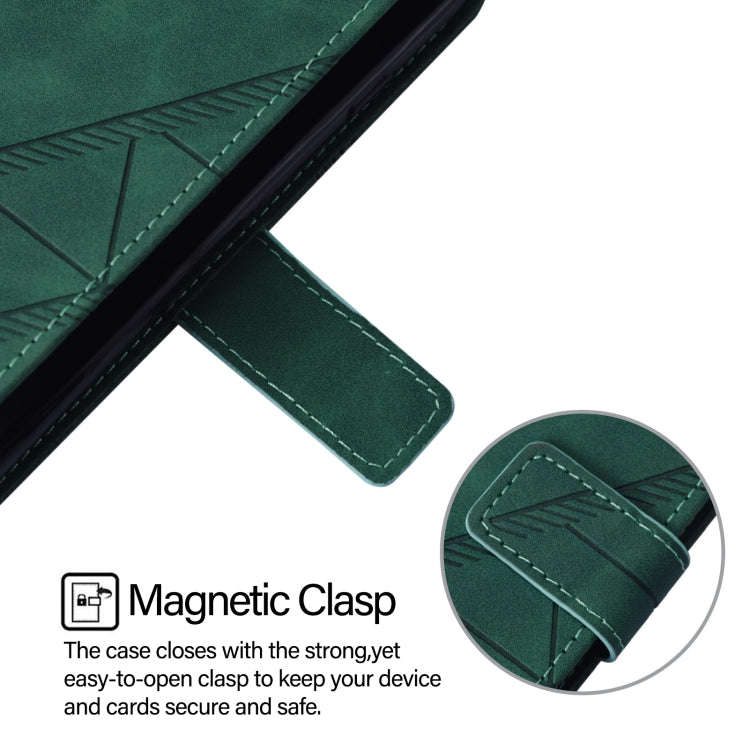 For Nothing CMF Phone 1 Crossbody 3D Embossed Flip Leather Phone Case(Green)