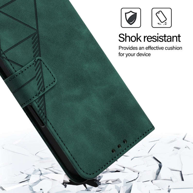 For Nothing CMF Phone 1 Crossbody 3D Embossed Flip Leather Phone Case(Green)