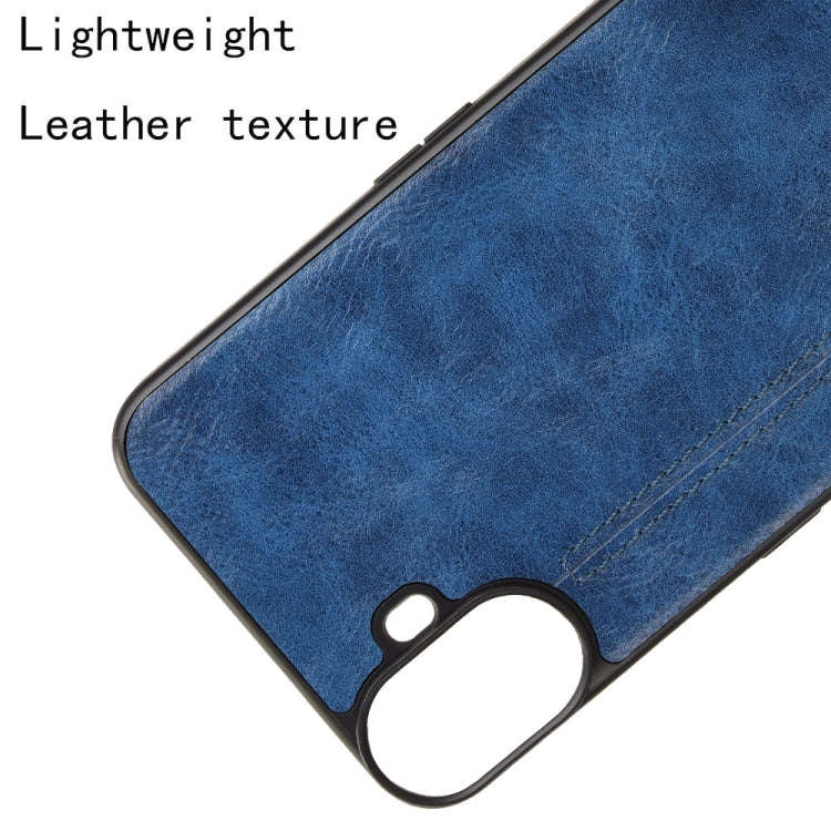 For Nothing CMF Phone 1 Cow Pattern Sewing Card Bag Phone Case(Blue)