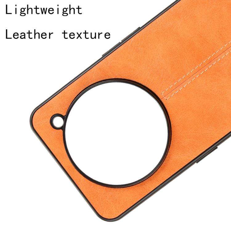 For Nothing Phone 3a Pro Cow Pattern Sewing Card Bag Phone Case(Orange)