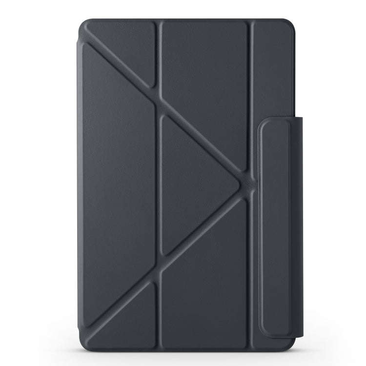For Honor MagicPad 2 12.3 Fixed Buckle Magnetic Deformation Leather Tablet Case(Black)