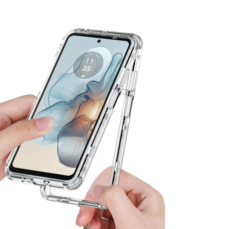 For Motorola Moto G24 Power 4G Clear TPU Hybrid PC Shockproof Phone Case(Transparent)