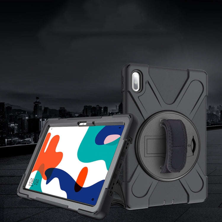 For Huawei MatePad 10.4 Shockproof Colorful Silicone + PC Protective Case with Holder & Hand Grip...