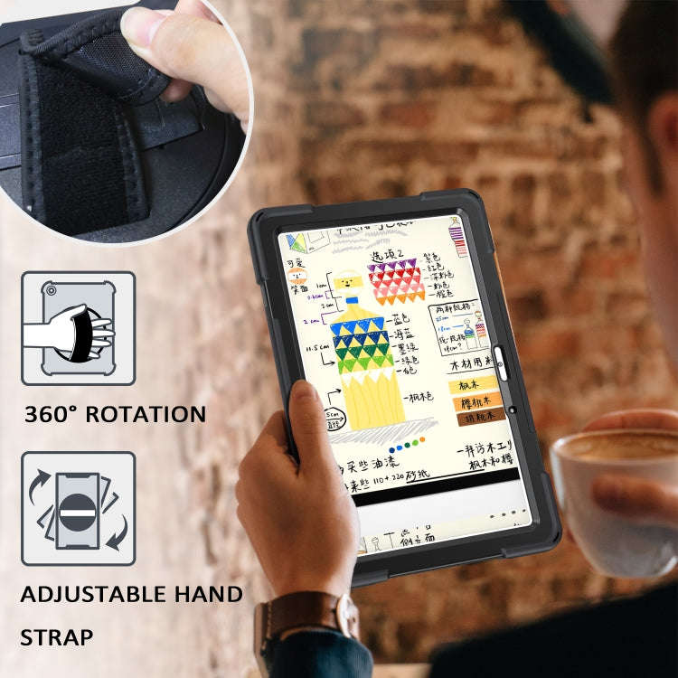 For Huawei MatePad 10.4 Shockproof Colorful Silicone + PC Protective Case with Holder & Hand Grip...