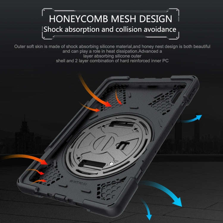 For Huawei MatePad 10.4 Shockproof Colorful Silicone + PC Protective Case with Holder & Hand Grip...