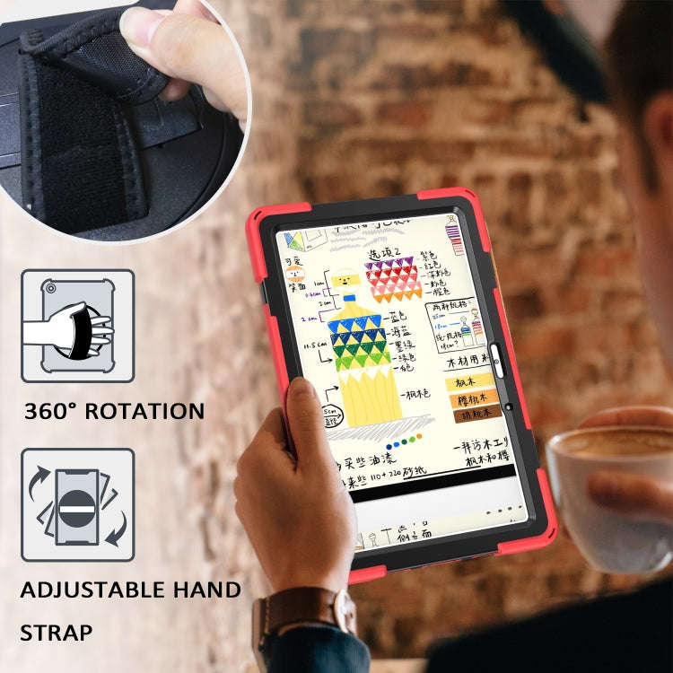 For Huawei MatePad 10.4 Shockproof Colorful Silicone + PC Protective Case with Holder & Hand Grip...