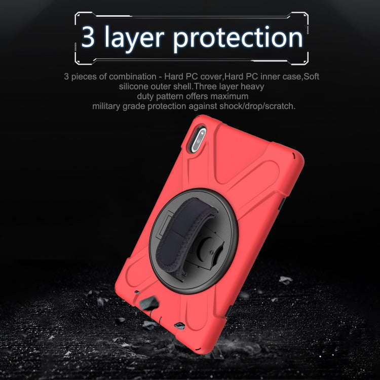 For Huawei MatePad 10.4 Shockproof Colorful Silicone + PC Protective Case with Holder & Hand Grip...