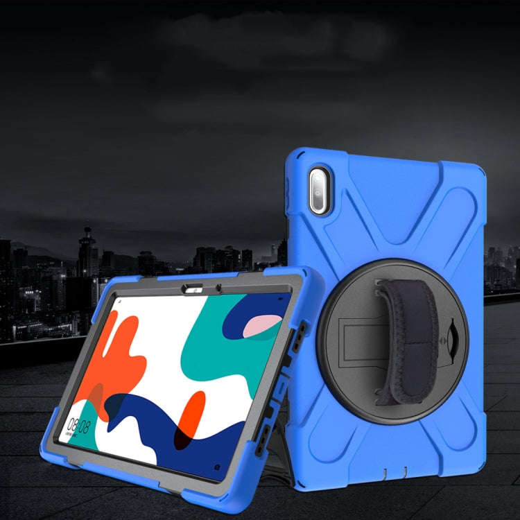 For Huawei MatePad 10.4 Shockproof Colorful Silicone + PC Protective Case with Holder & Hand Grip...