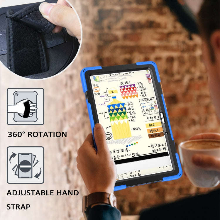 For Huawei MatePad 10.4 Shockproof Colorful Silicone + PC Protective Case with Holder & Hand Grip...