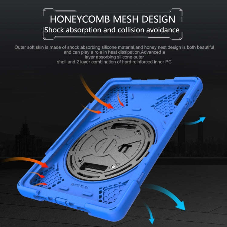 For Huawei MatePad 10.4 Shockproof Colorful Silicone + PC Protective Case with Holder & Hand Grip...