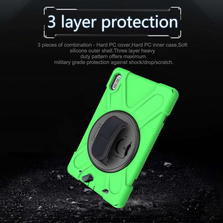 For Huawei MatePad 10.4 Shockproof Colorful Silicone + PC Protective Case with Holder & Hand Grip...