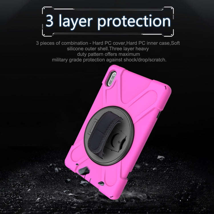 For Huawei MatePad 10.4 Shockproof Colorful Silicone + PC Protective Case with Holder & Hand Grip...