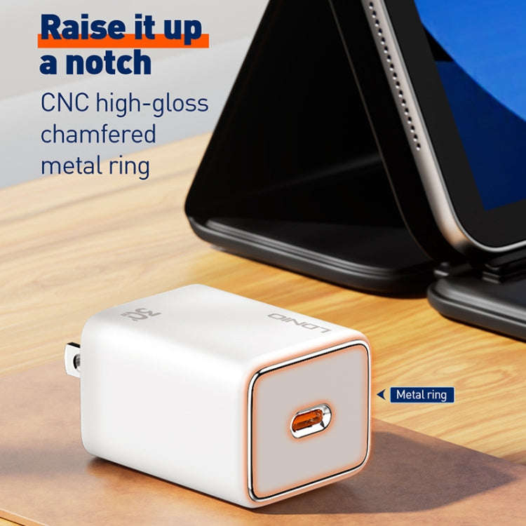 LDNIO A1508C PD30W USB-C / Type-C Fast Charger with 1m Type-C Cable(White)