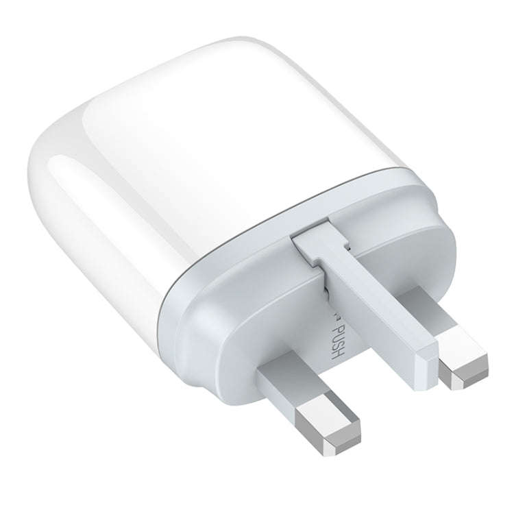 LDNIO Q229 QC3.0 / PD20W USB + Type-C Fast Charger with 1m USB to Type-C Cable, Plug Type:UK Plug...