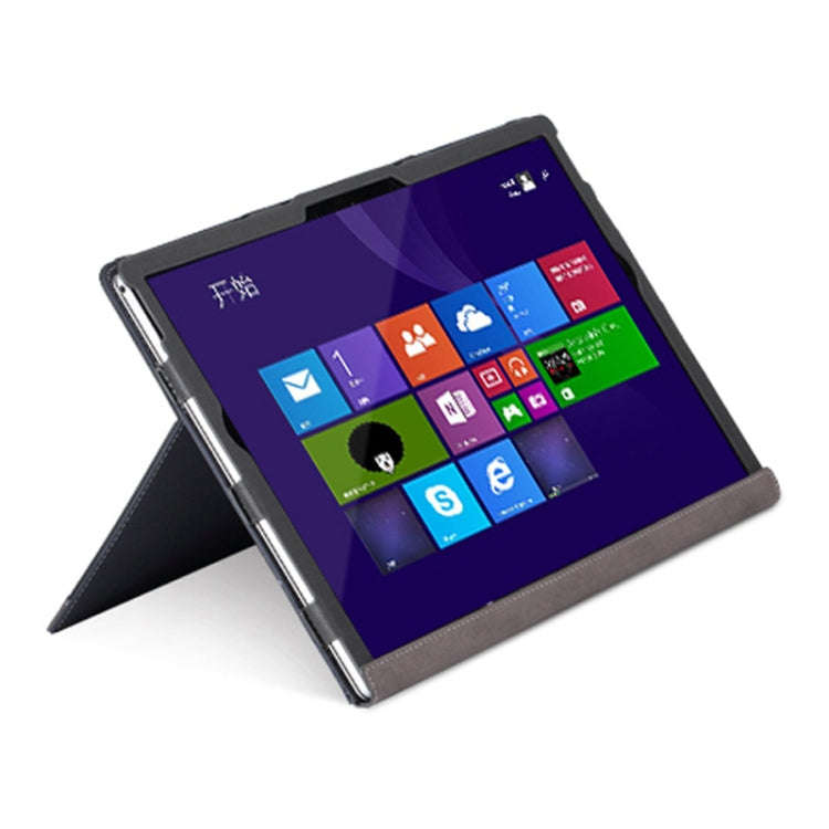 For Microsoft Surface Book 3 / 2 / 1 13.5 inch PU Leather Laptop Protective Case with Screen Stan...
