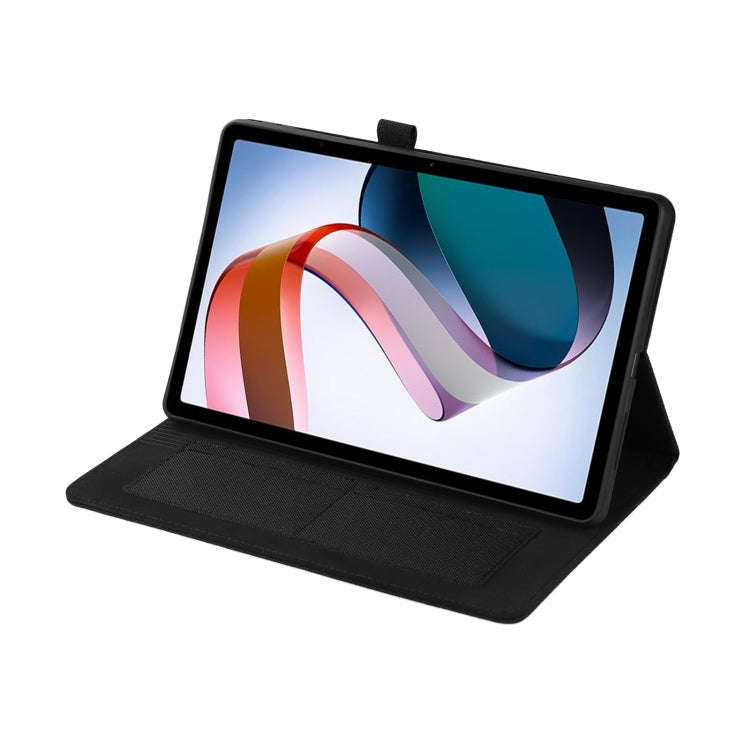 For OnePlus Pad Pro 12.1 Fabric Leather Tablet Case(Black)