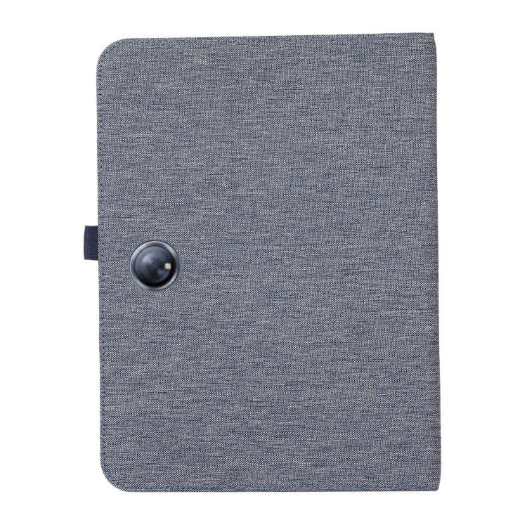 For OnePlus Pad Pro 12.1 Fabric Leather Tablet Case(Blue)