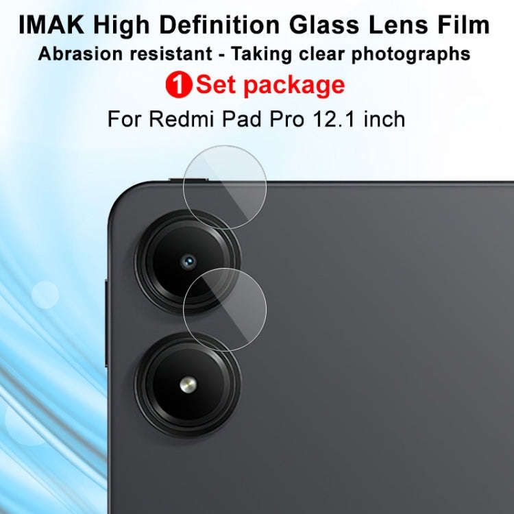 For Redmi Pad Pro 12.1 2 PCS/Set IMAK HD Glass Rear Camera Lens Film