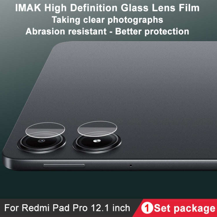 For Redmi Pad Pro 12.1 2 PCS/Set IMAK HD Glass Rear Camera Lens Film