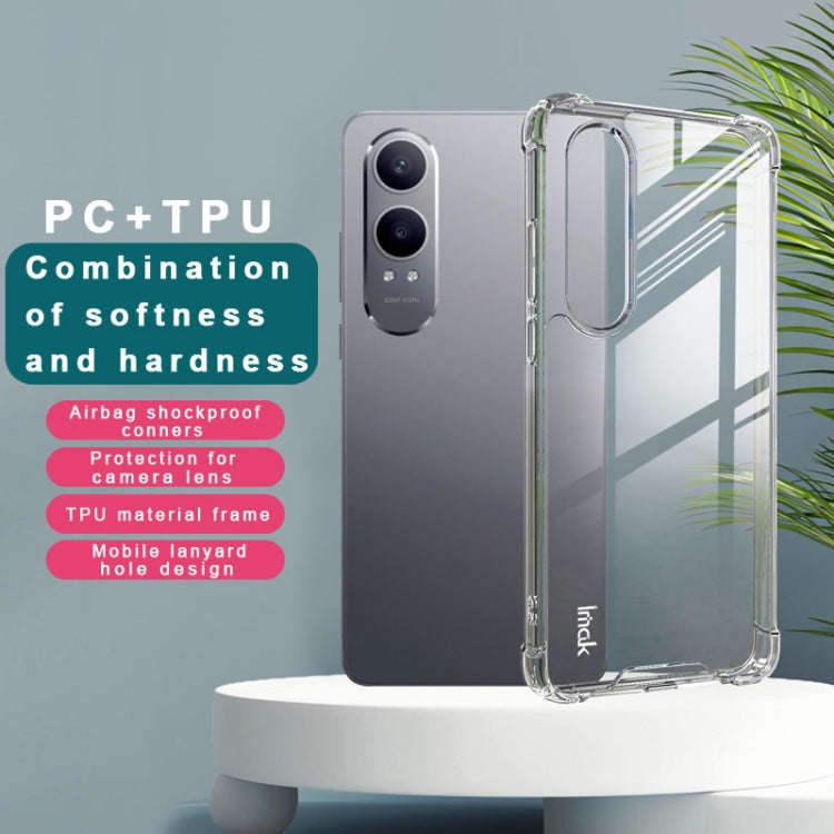 For OnePlus Nord CE4 Lite IMAK Space Shield PC + TPU Airbag Shockproof Phone Case(Transparent)