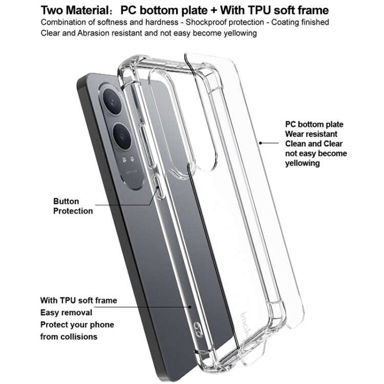 For OnePlus Nord CE4 Lite IMAK Space Shield PC + TPU Airbag Shockproof Phone Case(Transparent)