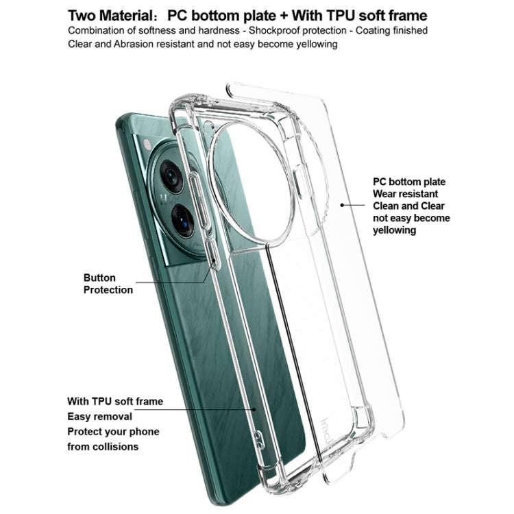 For OnePlus 12 5G IMAK Space Shield PC + TPU Airbag Shockproof Phone Case(Transparent)