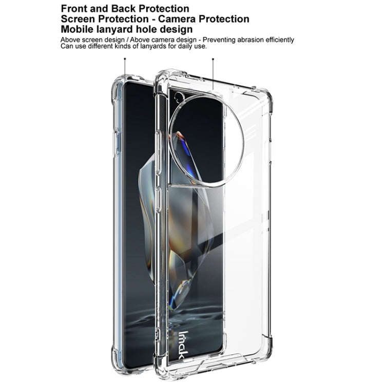 For OnePlus Ace 3 5G / 12R 5G IMAK Space Shield PC + TPU Airbag Shockproof Phone Case(Transparent)