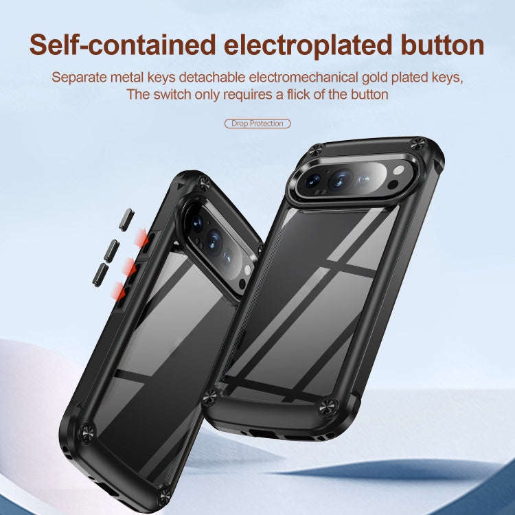 For Google Pixel 9 Pro XL TPU + PC Lens Protection Phone Case(Black)