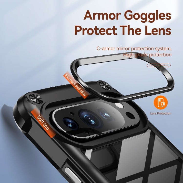 For Google Pixel 9 Pro XL TPU + PC Lens Protection Phone Case(Black)