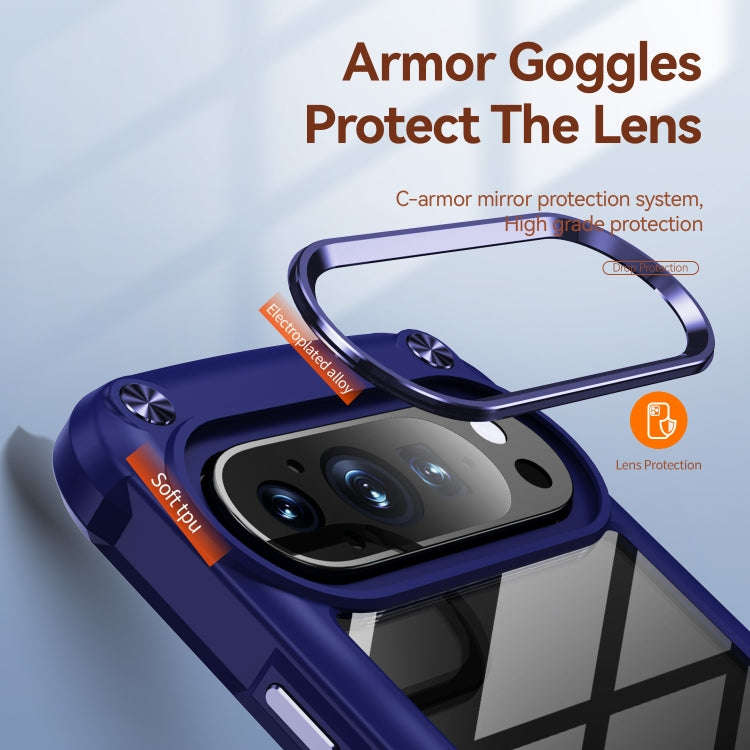 For Google Pixel 9 Pro XL TPU + PC Lens Protection Phone Case(Blue)