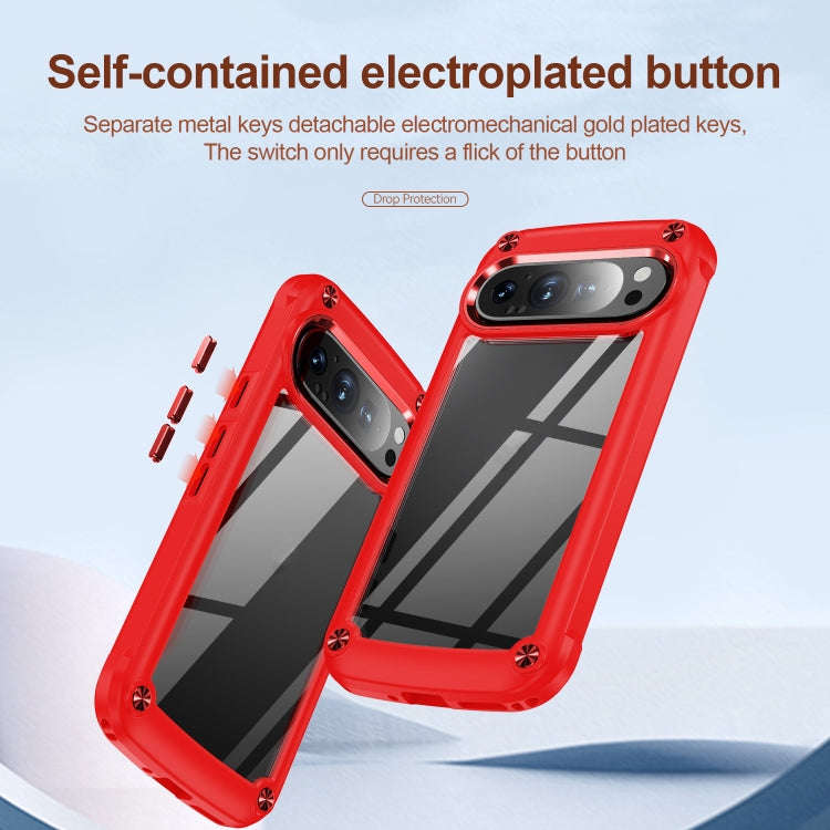 For Google Pixel 9 / 9 Pro TPU + PC Lens Protection Phone Case(Red)