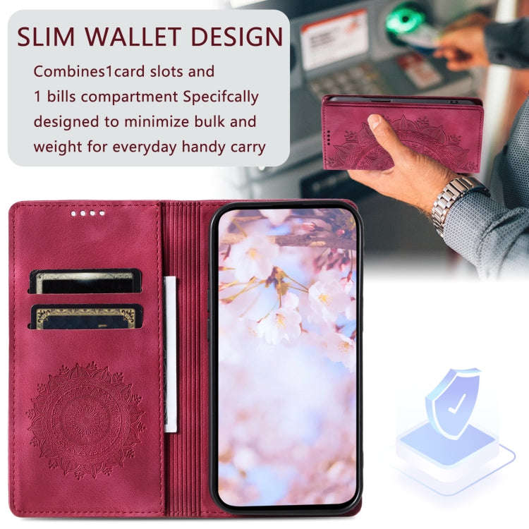 For Google Pixel 9 Pro XL Totem Embossed Magnetic Leather Phone Case(Red)