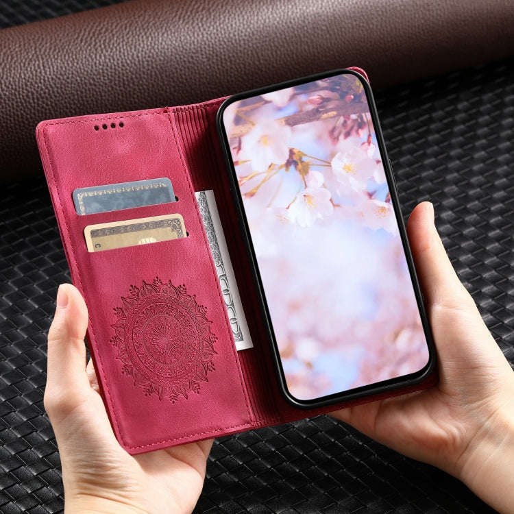 For Google Pixel 9 Pro XL Totem Embossed Magnetic Leather Phone Case(Red)