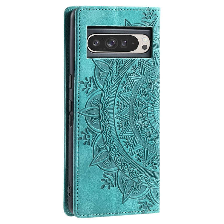 For Google Pixel 9 Pro XL Totem Embossed Magnetic Leather Phone Case(Green)
