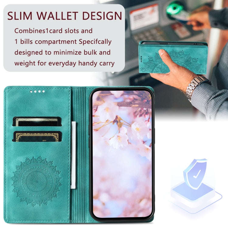 For Google Pixel 9 Pro XL Totem Embossed Magnetic Leather Phone Case(Green)