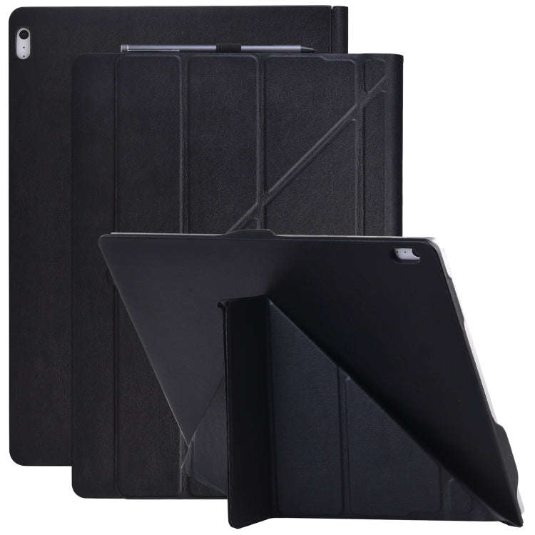For Microsoft Surface Book 3 / 2 / 1 13.5 inch Deformation Single Screen Leather Laptop Case(Black)