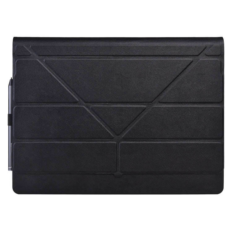For Microsoft Surface Book 13.5 inch i7 Deformation All-inclusive Leather Laptop Case(Black)