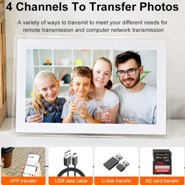 15.6 inch IPS Screen Digital Cloud Photo Frame Wall Mounted LED Advertising Machine, Plug Type:EU...