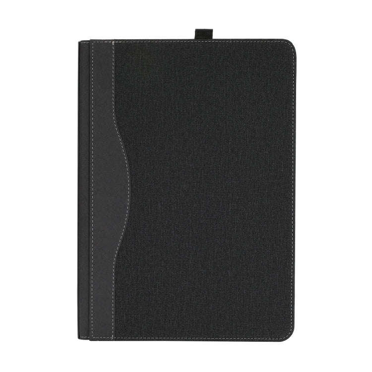 For Microsoft Surface Laptop Studio 2 Cotton Cloth Texture Leather Laptop Protective Case(Black)